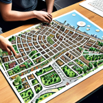 **A diverse group of young people co-creating a city plan using technology, with a focus on an inclusive workshop environment in Amsterdam.**